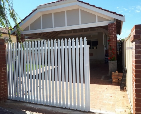 white fencing