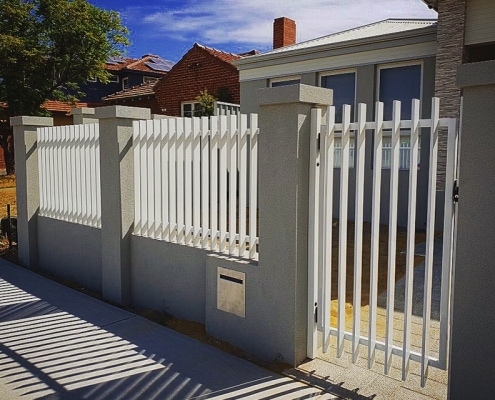 front of house - fencing