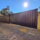 brown colorbond fence
