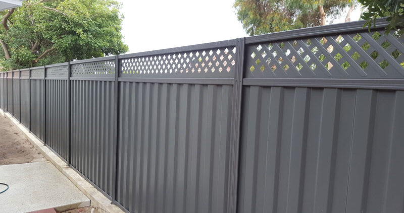 Grey Colorbond Fence