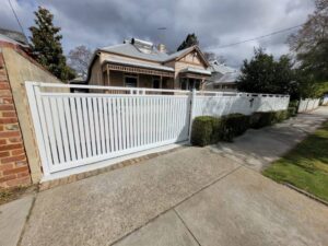 Hamptons Fencing installed in front yard