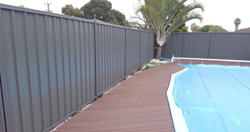 Colorbond Fencing around a pool